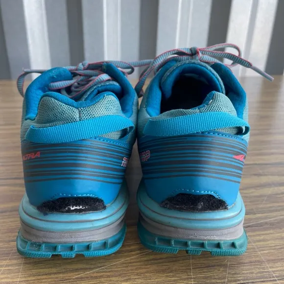 Altra Teal and Gray Trail Shoes