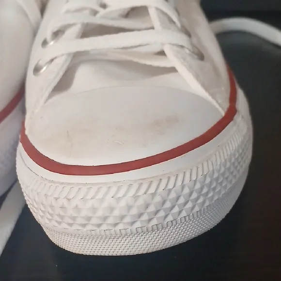 &quot;Make Offer&quot; Unisex Converse White Low-Top Sneakers