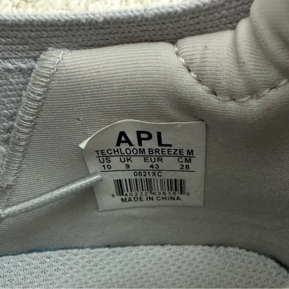 APL Men's TechLoom Breeze Plaster Ice Blue Grey Athletic Shoes size 10