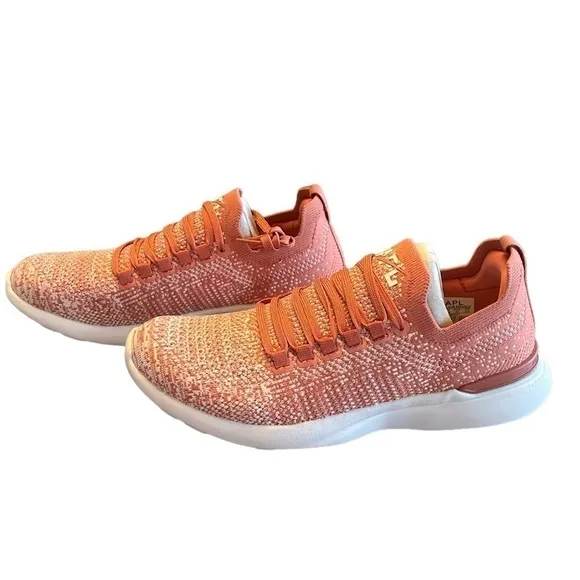 APL TechLoom Breeze Cedar Bleached Pink Ombre Running Shoes New in Box Size 7