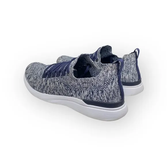 APL ⁂ Techloom Breeze Knit Running Sneakers ⁂ Navy White Melange ⁂ 10 M 11.5 W