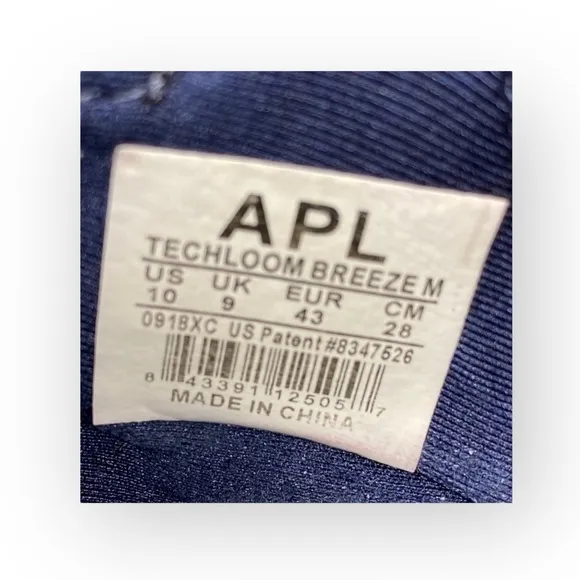 APL ⁂ Techloom Breeze Knit Running Sneakers ⁂ Navy White Melange ⁂ 10 M 11.5 W