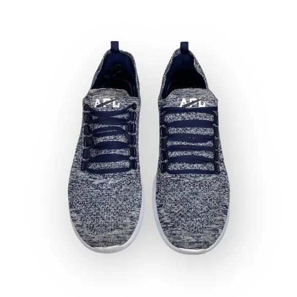 APL ⁂ Techloom Breeze Knit Running Sneakers ⁂ Navy White Melange ⁂ 10 M 11.5 W