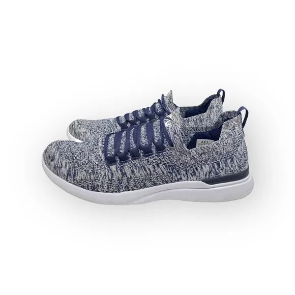 APL ⁂ Techloom Breeze Knit Running Sneakers ⁂ Navy White Melange ⁂ 10 M 11.5 W