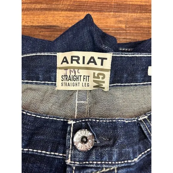 ARIAT Men’s M5 Coltrane Nightingale Stackable Straight Fit/Leg Jeans / Size: 40