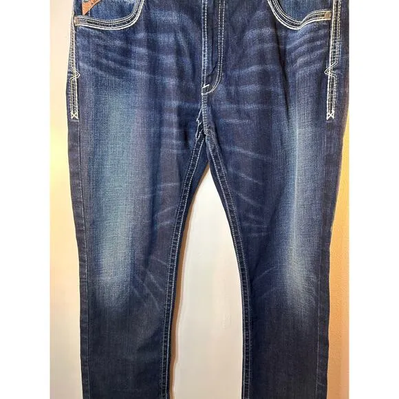 ARIAT Men’s M5 Coltrane Nightingale Stackable Straight Fit/Leg Jeans / Size: 40