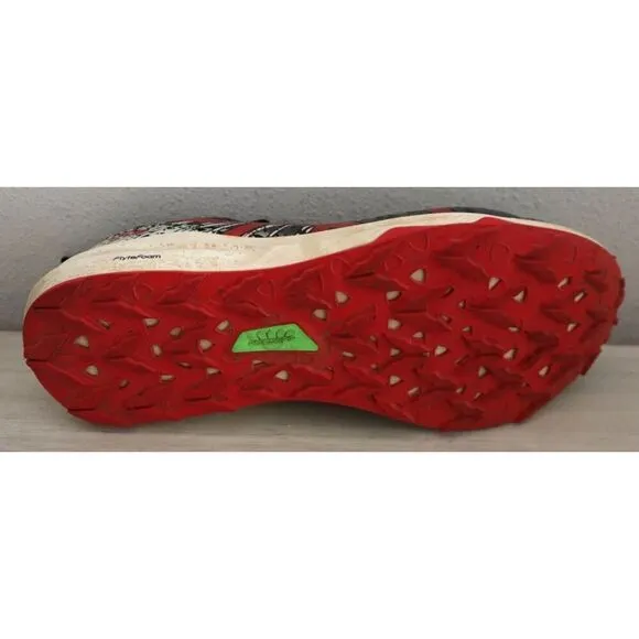 Asics 1011B209-001 Men's Sz 12.5 Black/Electric Red Fuji Lite 2 Running Shoes