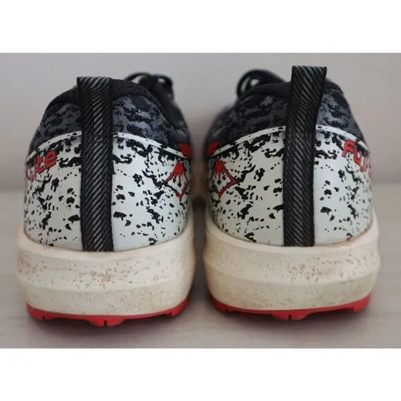 Asics 1011B209-001 Men's Sz 12.5 Black/Electric Red Fuji Lite 2 Running Shoes