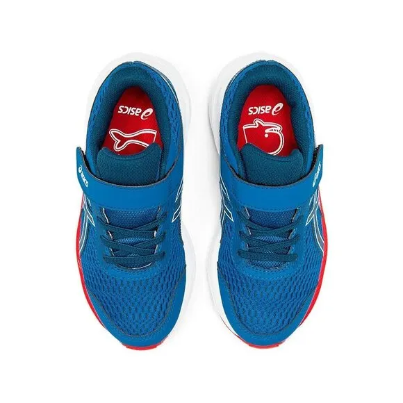 Asics Boys Gel-Excite 9 Running Sneakers Blue/Red Size 2.5 Lightweight Mesh