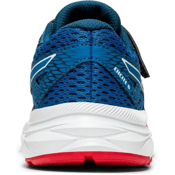 Asics Boys Gel-Excite 9 Running Sneakers Blue/Red Size 2.5 Lightweight Mesh