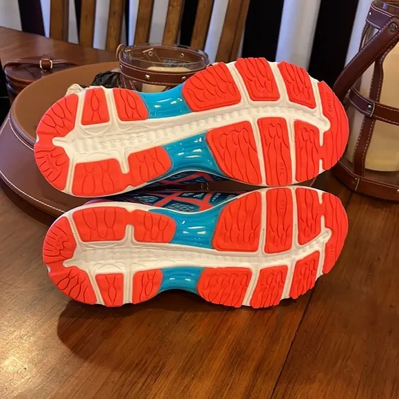 ASICS Gel Cumulus 18 shoes sneakers T6C8N 3906 running coral blue Women’s Size 7