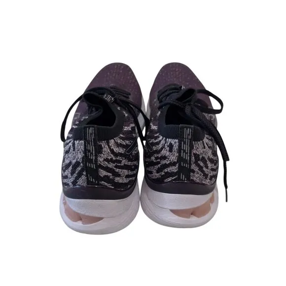 Asics Gel-Kayano 28 Running Shoes Womens Size 9 Plum &amp; Black Knit