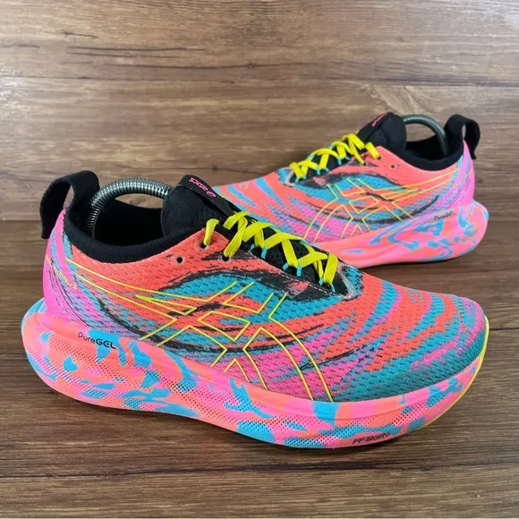 Asics Gel Nimbus 25 ‘Color Injection’ Neon Running Shoes Women’s Size 9 Sneakers