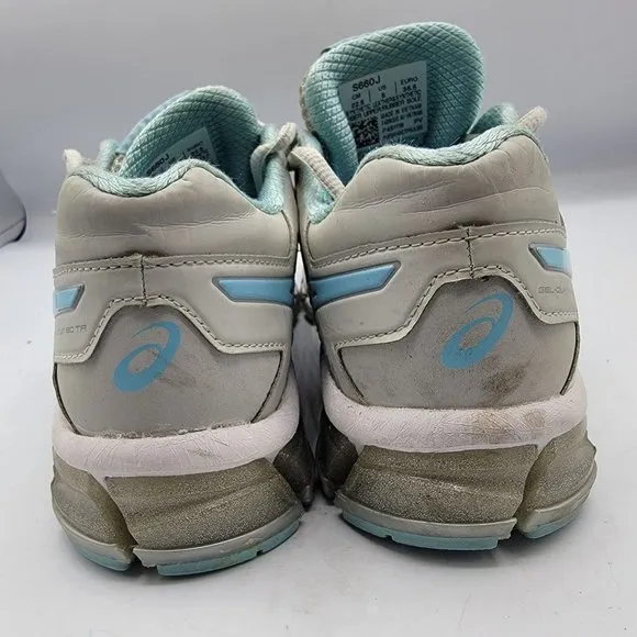 Asics Gel-Quantum 180 TR Gray Blue White Running Athletic Shoes Size 5 - S660J