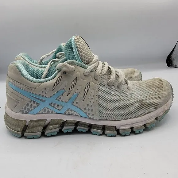 Asics Gel-Quantum 180 TR Gray Blue White Running Athletic Shoes Size 5 - S660J