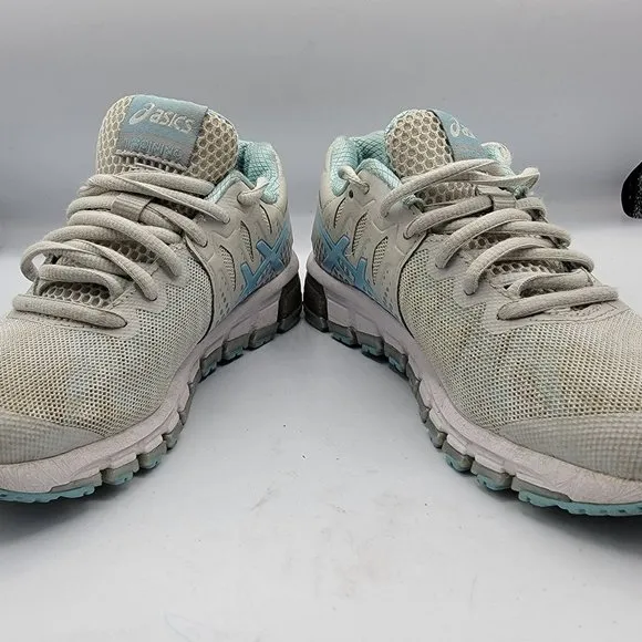 Asics Gel-Quantum 180 TR Gray Blue White Running Athletic Shoes Size 5 - S660J