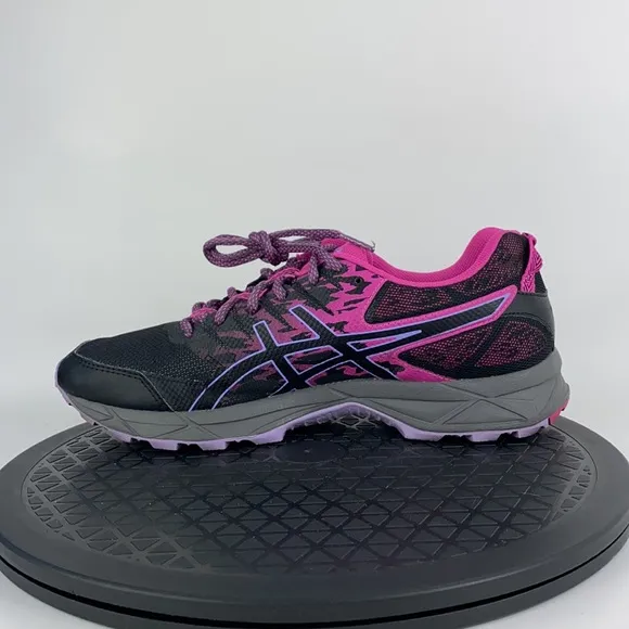 Asics Gel-Sonoma 3 Black/Pink Athletic Running Shoes T774N Women's Size 8.5