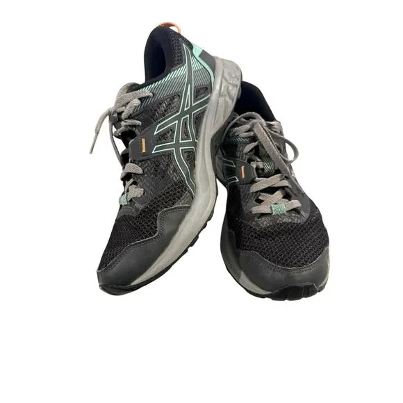 ASICS  GEL-Sonoma 5 Black/gray/Teal Trail Running Shoes athletic Womens Sz 10 M