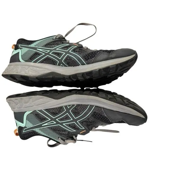 ASICS  GEL-Sonoma 5 Black/gray/Teal Trail Running Shoes athletic Womens Sz 10 M