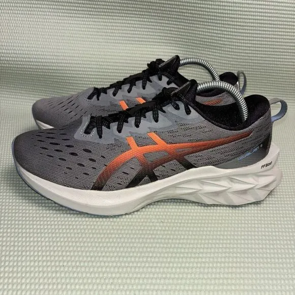 Asics Novablast 2 Athletic Running Shoes Men’s Size 8.5 1011B192 Grey Orange