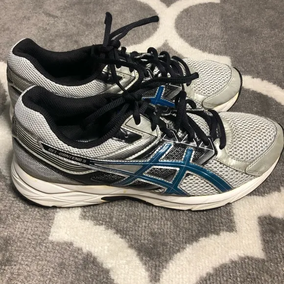 Asics Sneakers Men’s 9.5 Gel Contend 3 Athletic Shoes Gray Blue