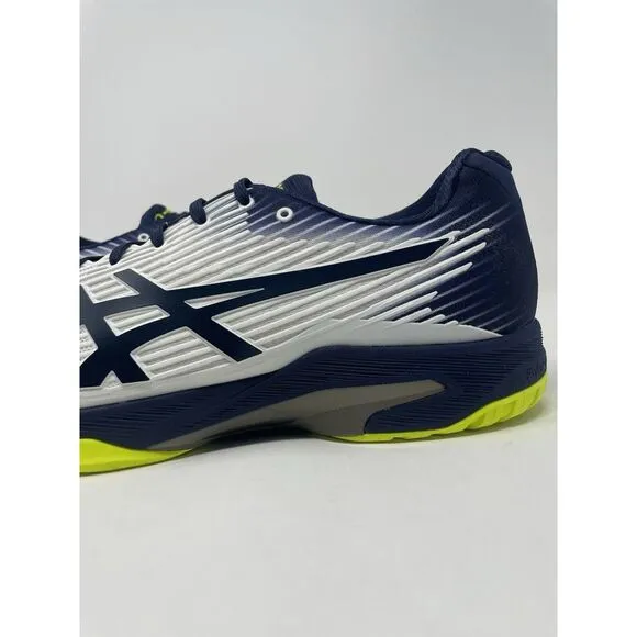 Asics Solution Speed FF Tennis Shoes White Blue 1041A003-104‎ Mens Size 15 NEW