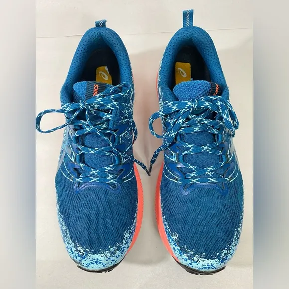 ASICS Womens Fuji Lite 2 Blue Running Shoes Deep Sea Teal Size 11.5