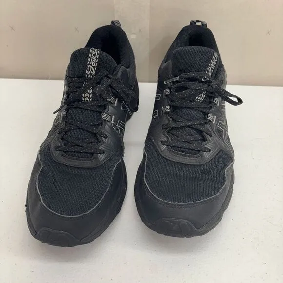 Asics Gel Venture 8 Men's Size 12 Trail Running Shoes 1011B396 Black &amp; Gray Viet