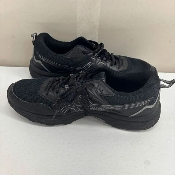 Asics Gel Venture 8 Men's Size 12 Trail Running Shoes 1011B396 Black &amp; Gray Viet