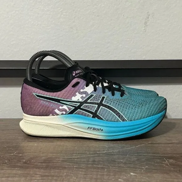Asics Magic Speed 2 Women’s Athletic Running Shoes Size 6.5 Blue/Purple
