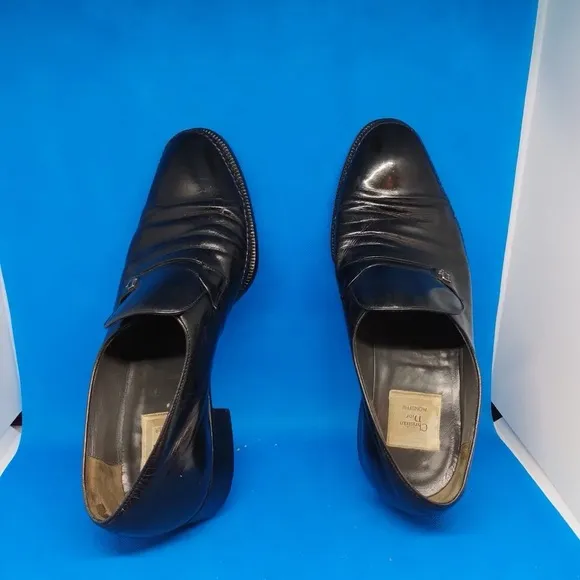 Auth Christian Dior Black Shoes Mens Style CD 33T 25 Size 40