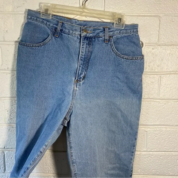 Awesome Vintage Crazy Horse Legend Ultra High Waist Denim Jeans Tapered Mom 90s
