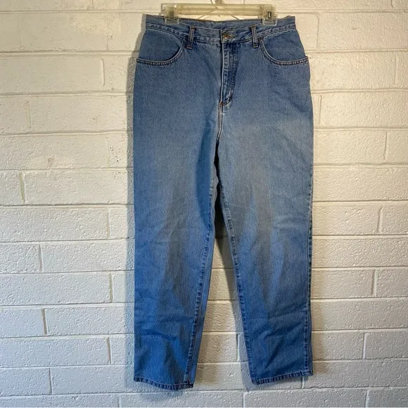 Awesome Vintage Crazy Horse Legend Ultra High Waist Denim Jeans Tapered Mom 90s