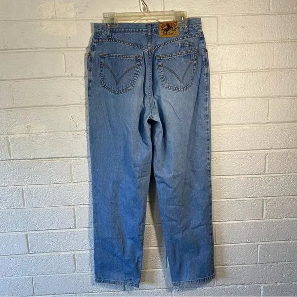 Awesome Vintage Crazy Horse Legend Ultra High Waist Denim Jeans Tapered Mom 90s