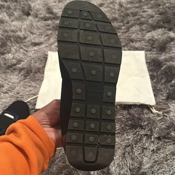 Balenciaga runners size 40 authentic patent leather, navy blue and black
