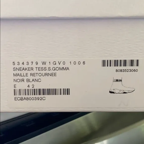 BALENCIAGA Speed Shoes Mens Size 42(EU)