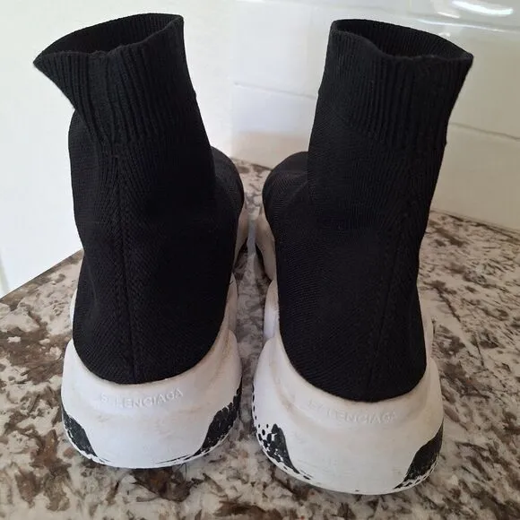 Balenciaga Speed Sneaker In Black Polyester Athletic Shoes Sneakers Mens EU 41