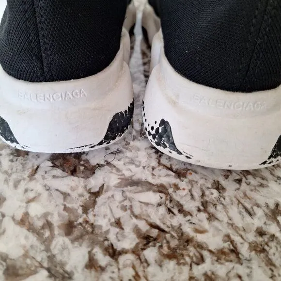 Balenciaga Speed Sneaker In Black Polyester Athletic Shoes Sneakers Mens EU 41