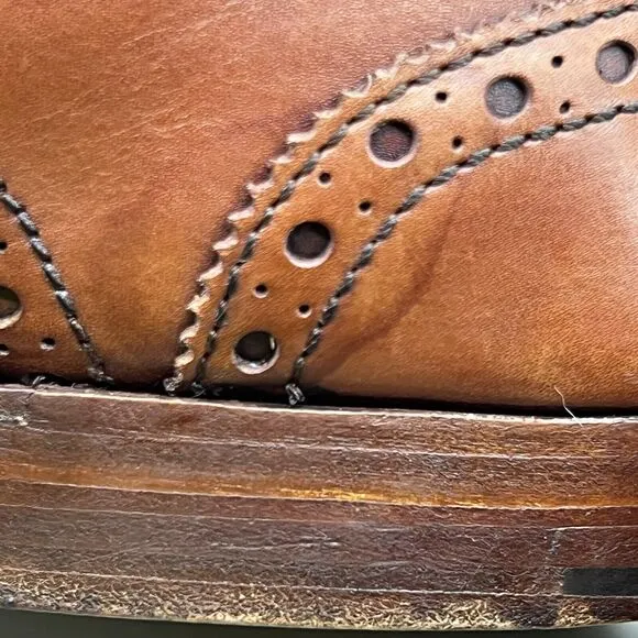 Barker Full Brogue Wingtip Shoes Men’s 11 F US, 10 UK Brown M &amp; S Collection