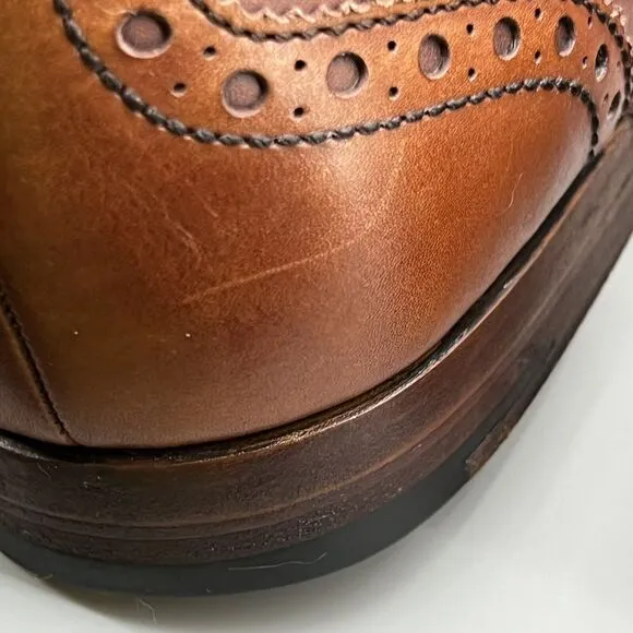 Barker Full Brogue Wingtip Shoes Men’s 11 F US, 10 UK Brown M &amp; S Collection