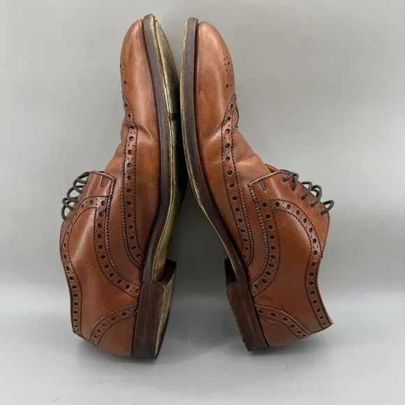 Barker Full Brogue Wingtip Shoes Men’s 11 F US, 10 UK Brown M &amp; S Collection