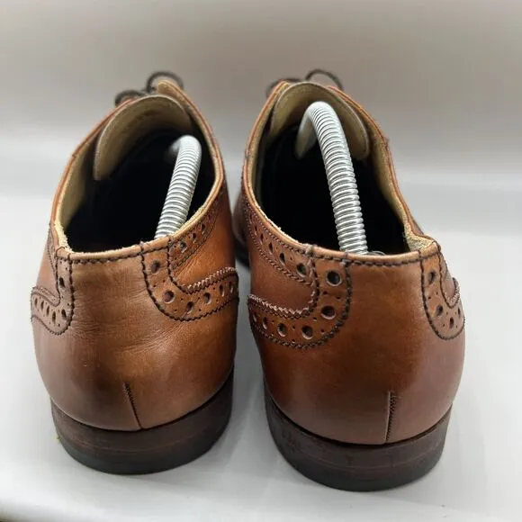 Barker Full Brogue Wingtip Shoes Men’s 11 F US, 10 UK Brown M &amp; S Collection