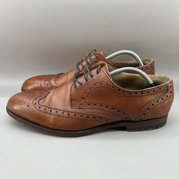 Barker Full Brogue Wingtip Shoes Men’s 11 F US, 10 UK Brown M &amp; S Collection
