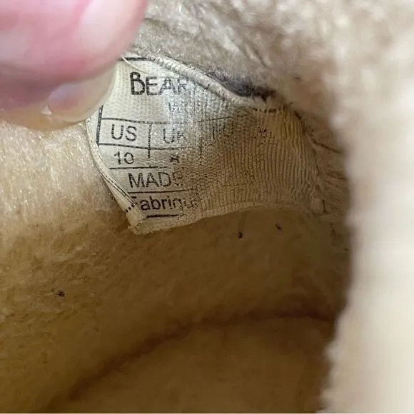 BearPaw Shoes Women’s 10 Brown Sherpa Lined Ankle Booties