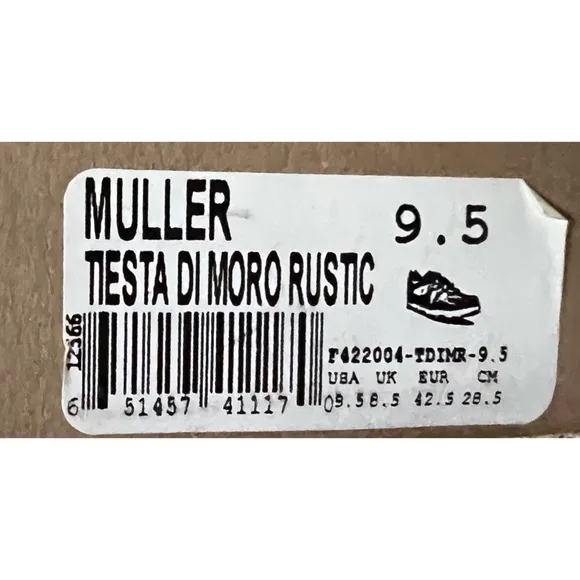 Bed Stu Muller Men’s Leather Sneakers Size 9.5