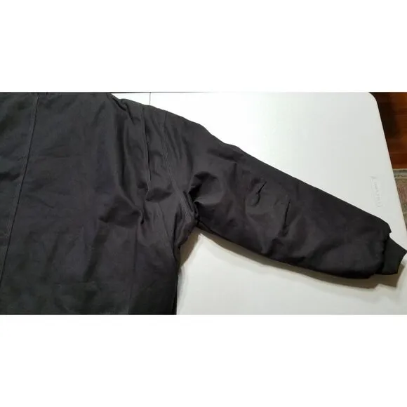 BERNE Full Zip Hooded Heavy Duck Canvas Quilt Lined Work Chore Coat Jacket 3XL