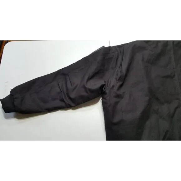BERNE Full Zip Hooded Heavy Duck Canvas Quilt Lined Work Chore Coat Jacket 3XL