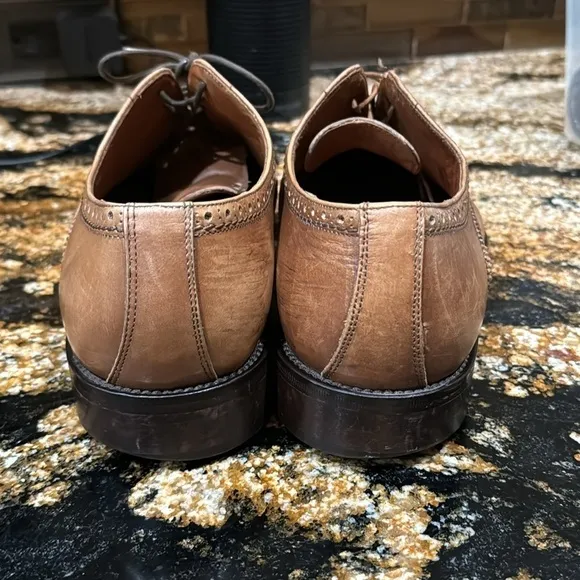 Bettaccini mens shoes camel Mahogany brown leather shoes