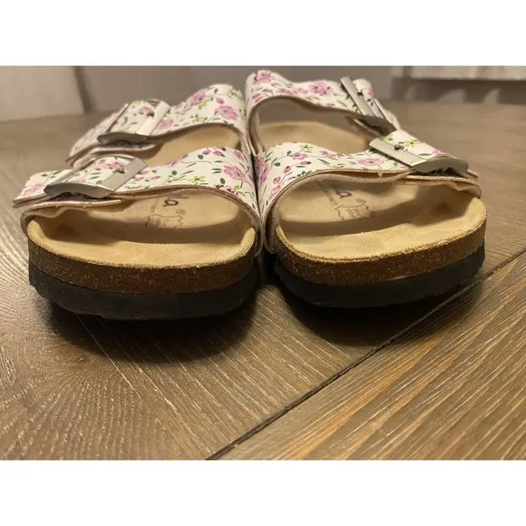 Betula By Birkenstock Women’s 8 Floral Print Sandals Comfort Shoes RUN SMALL