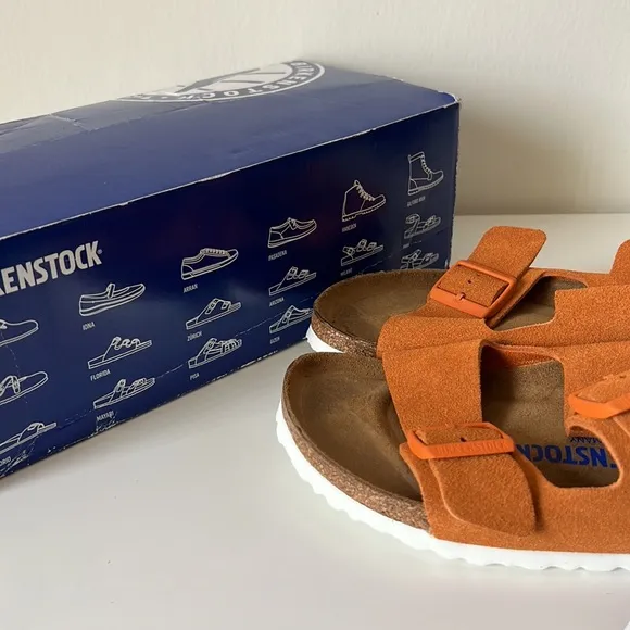 Birkenstock Arizona BS Sandal Narrow Fit Size 8 Women’s Russet Orange Shoes